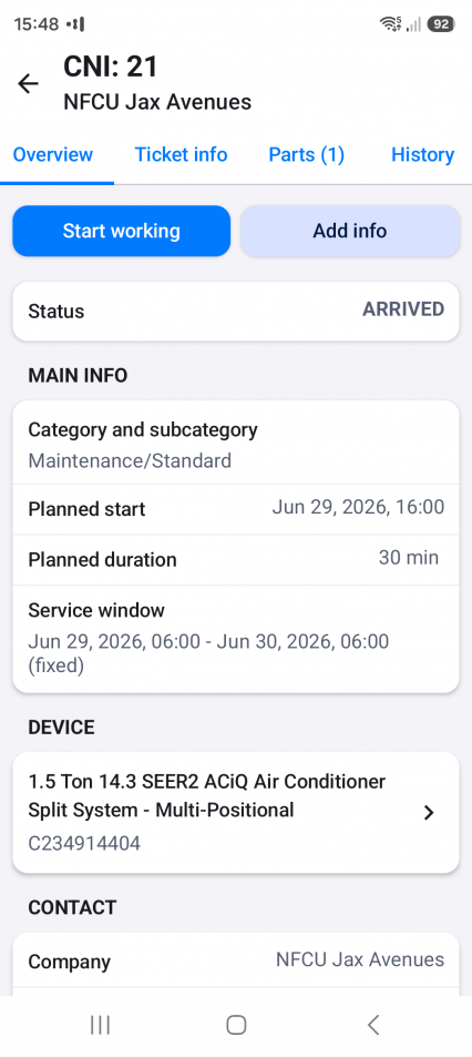 arrivedFMA